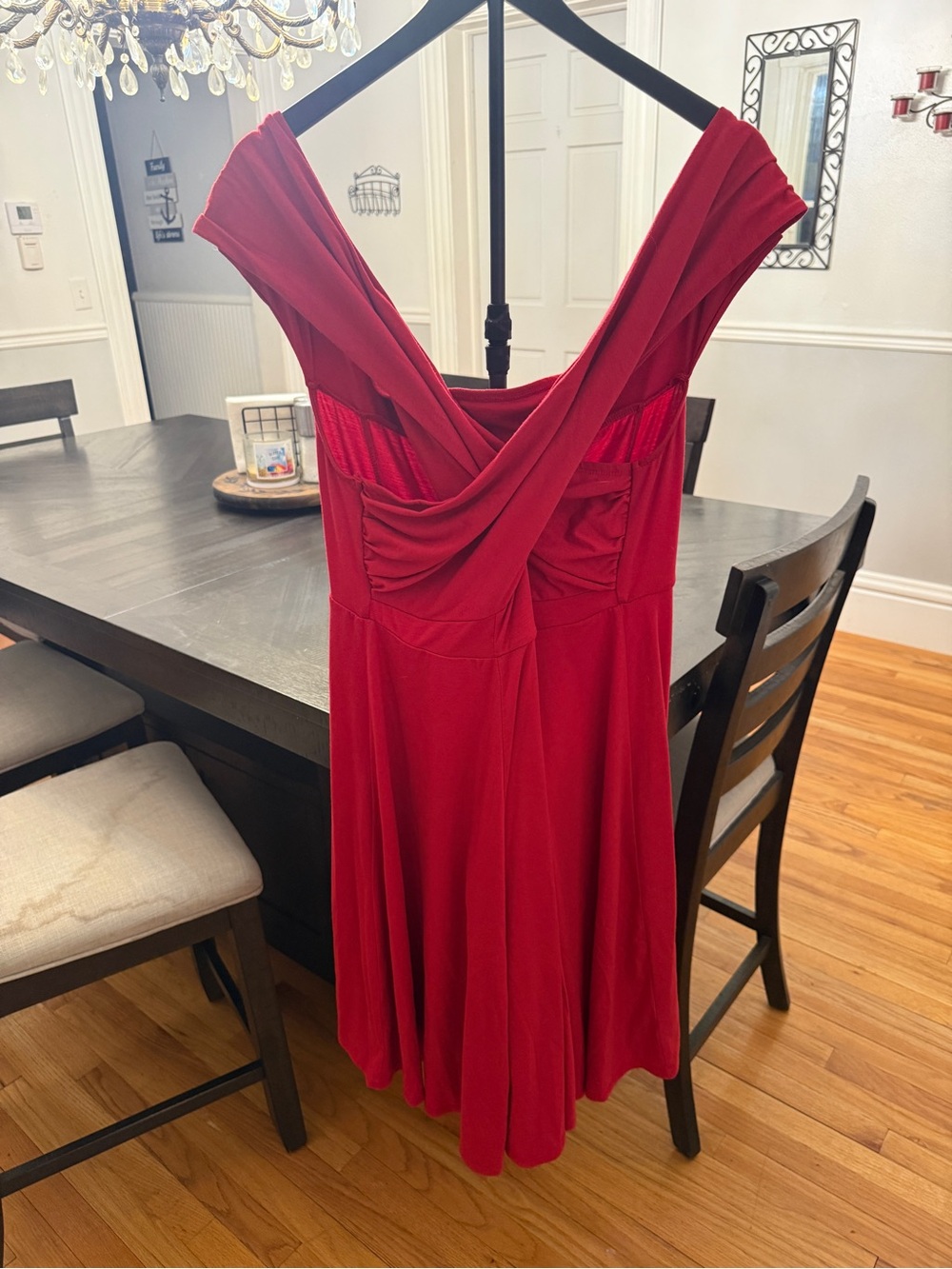 🌹 Radiant in Red! Torrid Off-The-Shoulder Criss-Cross Skater Dress 💃
